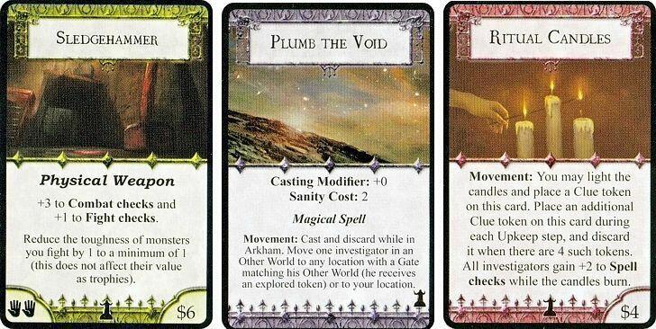 Horreur à Arkham: Le Rôdeur Devant le Seuil Cartes