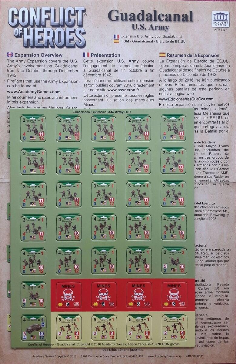 Conflict of Heroes: Guadalcanal - U.S. Army Cover