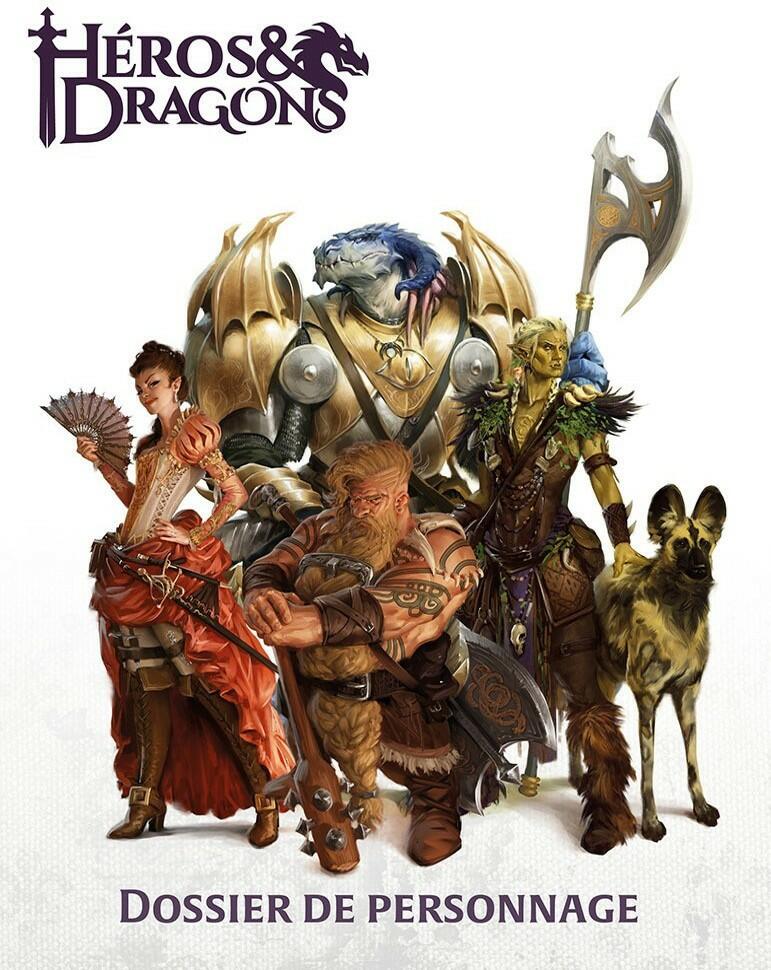 Héros & Dragons: Dossier de Personnage Cover