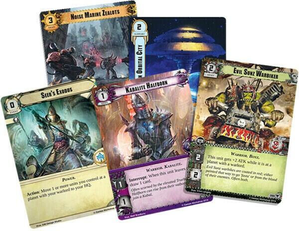 Warhammer 40,000: Conquest - La Menace de l'Au-delà Cartes