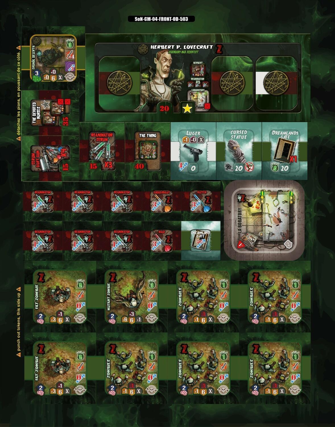 Shadows over Normandie: Cthulhu Mythos Call One Tuiles