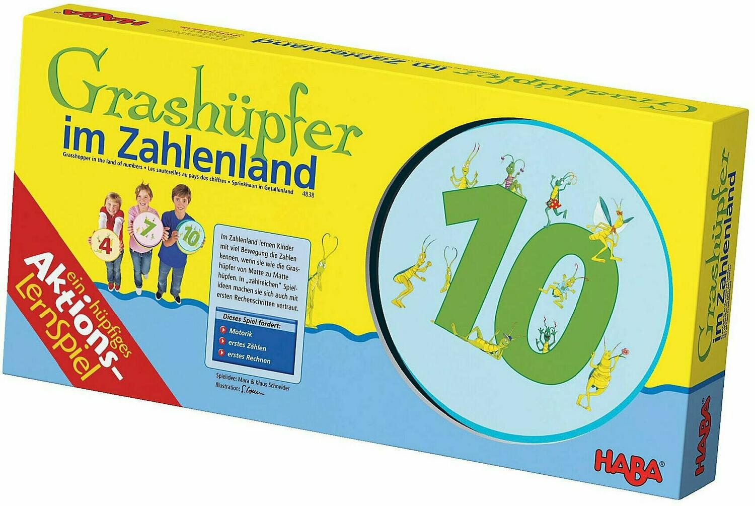 Grashüpfer im Zahlenland Cover 3d