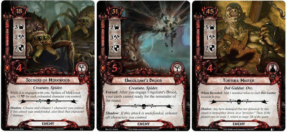 Le Seigneur des Anneaux: Le Jeu de Cartes - Deck Cauchemar - Passage Dans la Forêt Noire Cartes