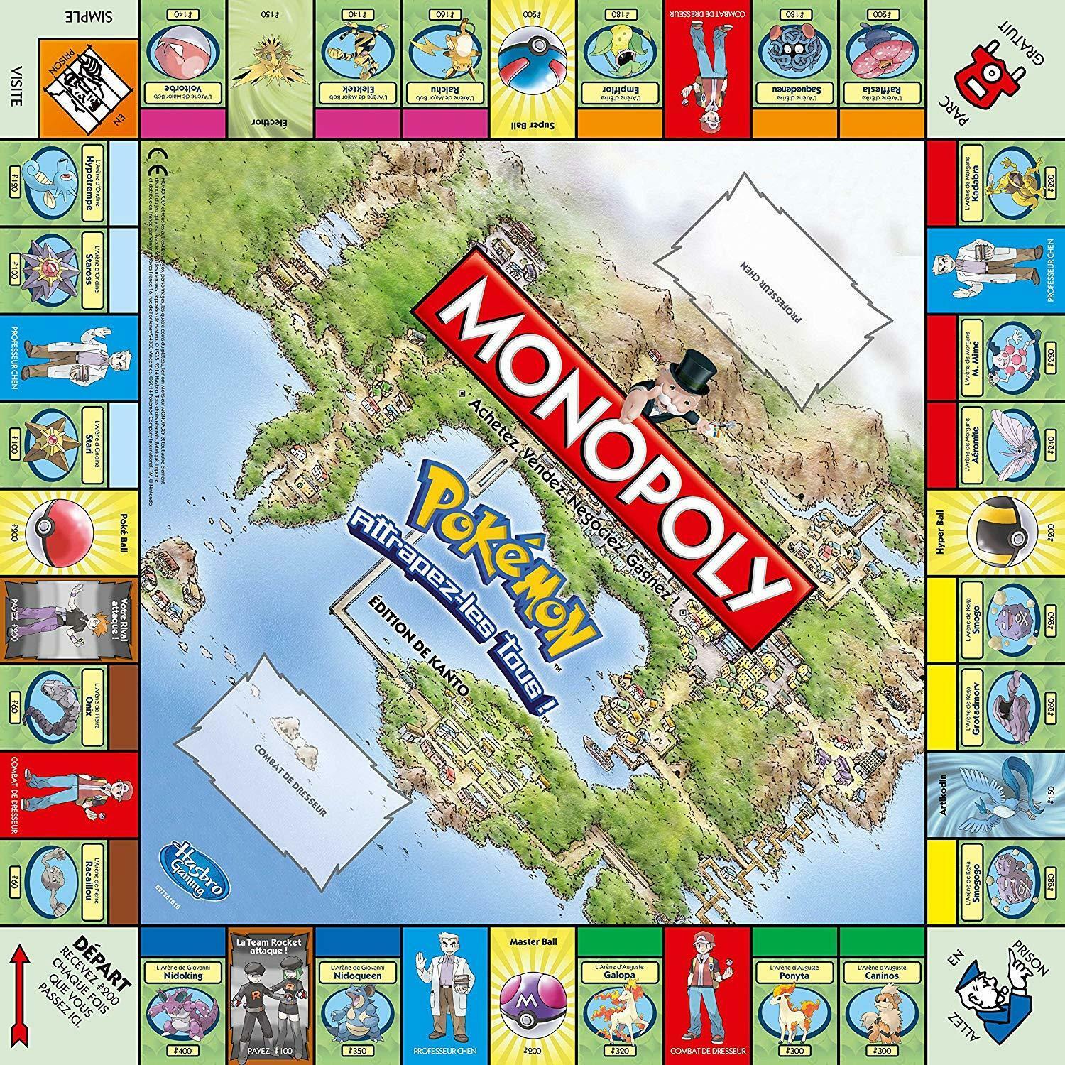 Monopoly: Pokémon - Édition de Kanto Plateau