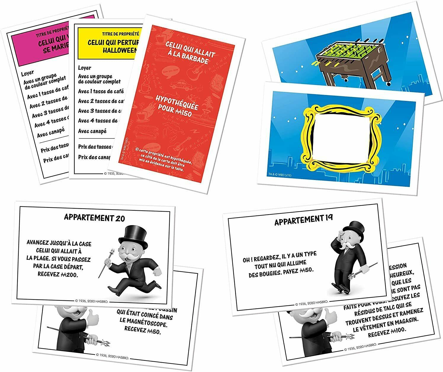 Monopoly: Friends Cartes