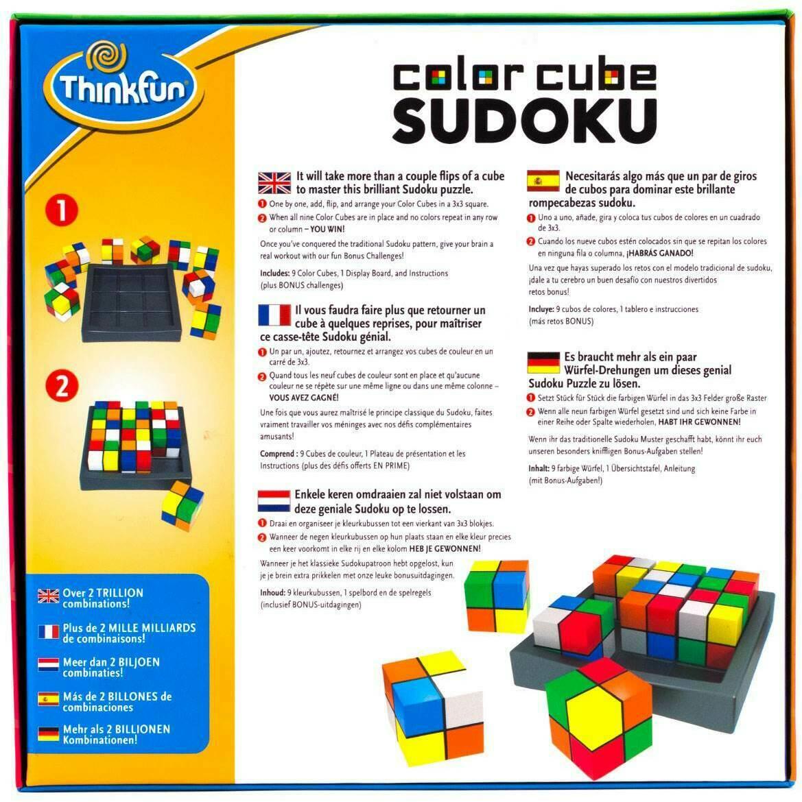 Color Cube Sudoku Back