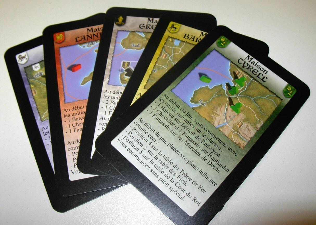 Le Trône de Fer Cartes