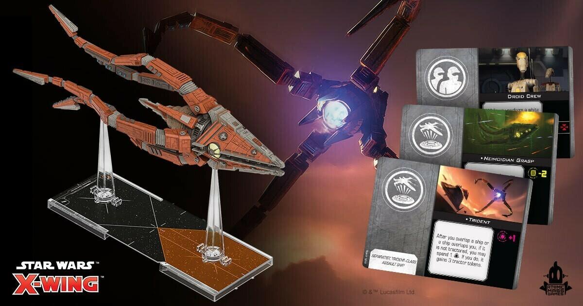 Star Wars: X-Wing - Vaisseau d'Assaut de Classe Trident Eclate