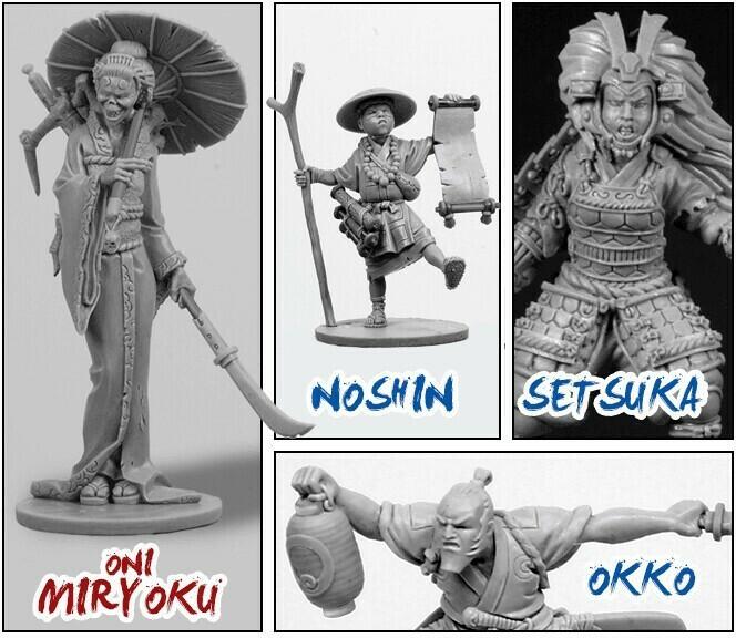 Okko Chronicles: Cycle de l'Eau - Sombres Enquêtes du Pajan Figurines