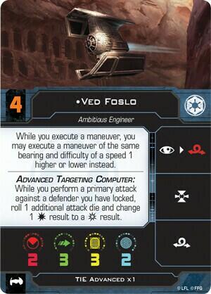 Star Wars: X-Wing - TIE Advanced X1 Carte