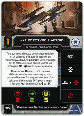 Star Wars: X-Wing - Bombardier Droïde de Classe Hyena Carte