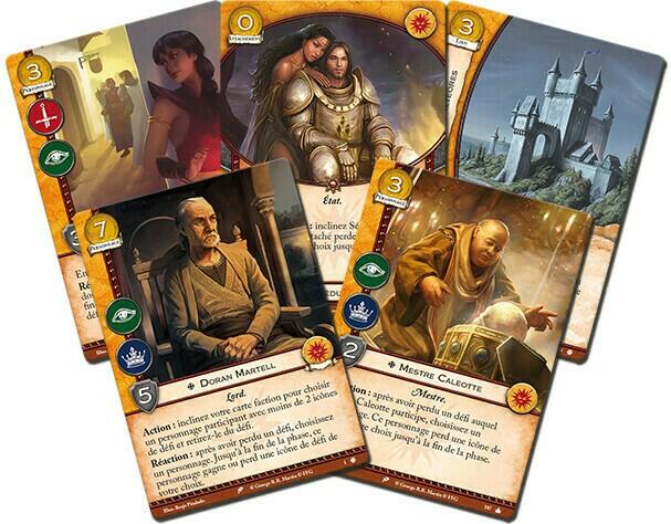 Le Trône de Fer: Le Jeu de Cartes - Maison Martell Cartes