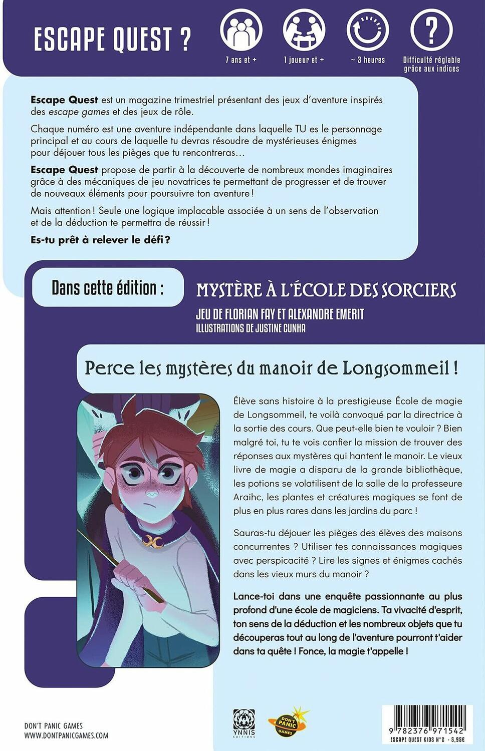 Escape Quest: Kids - Mystère à l'Ecole des Sorciers Back