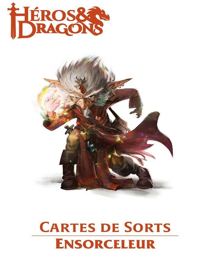 Héros & Dragons: Cartes de Sorts - Ensorceleur Cover