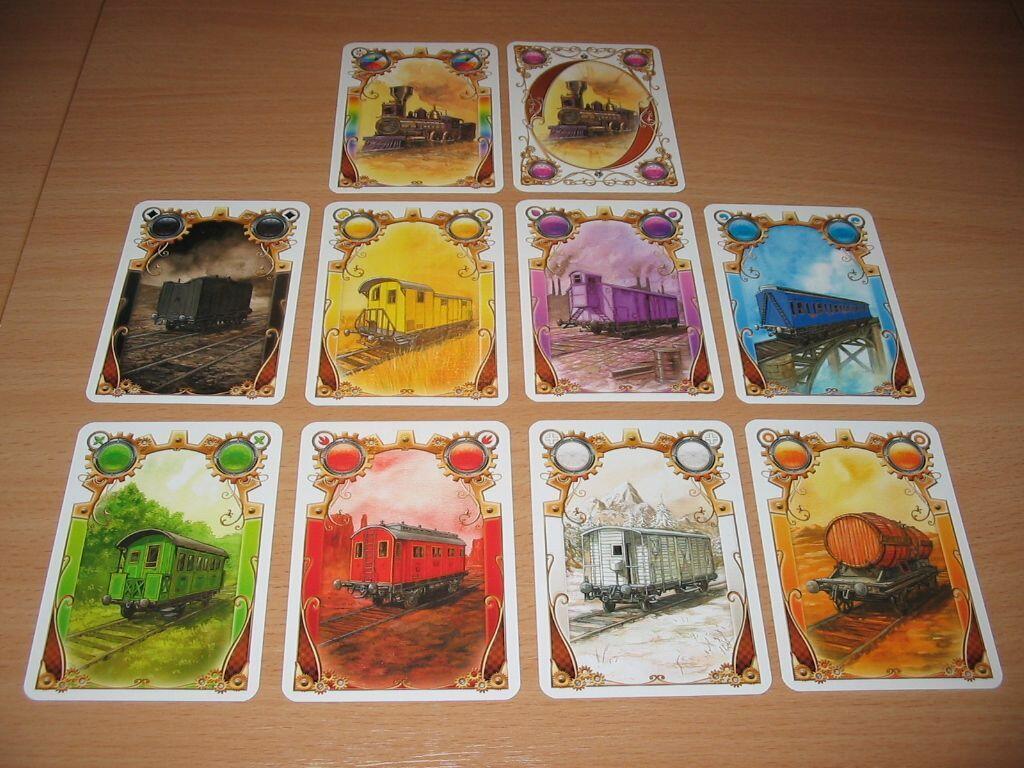 Les Aventuriers du Rail: Le Jeu de Cartes Cartes