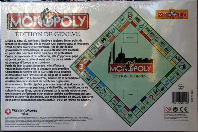 Monopoly: Genève 2002 Back