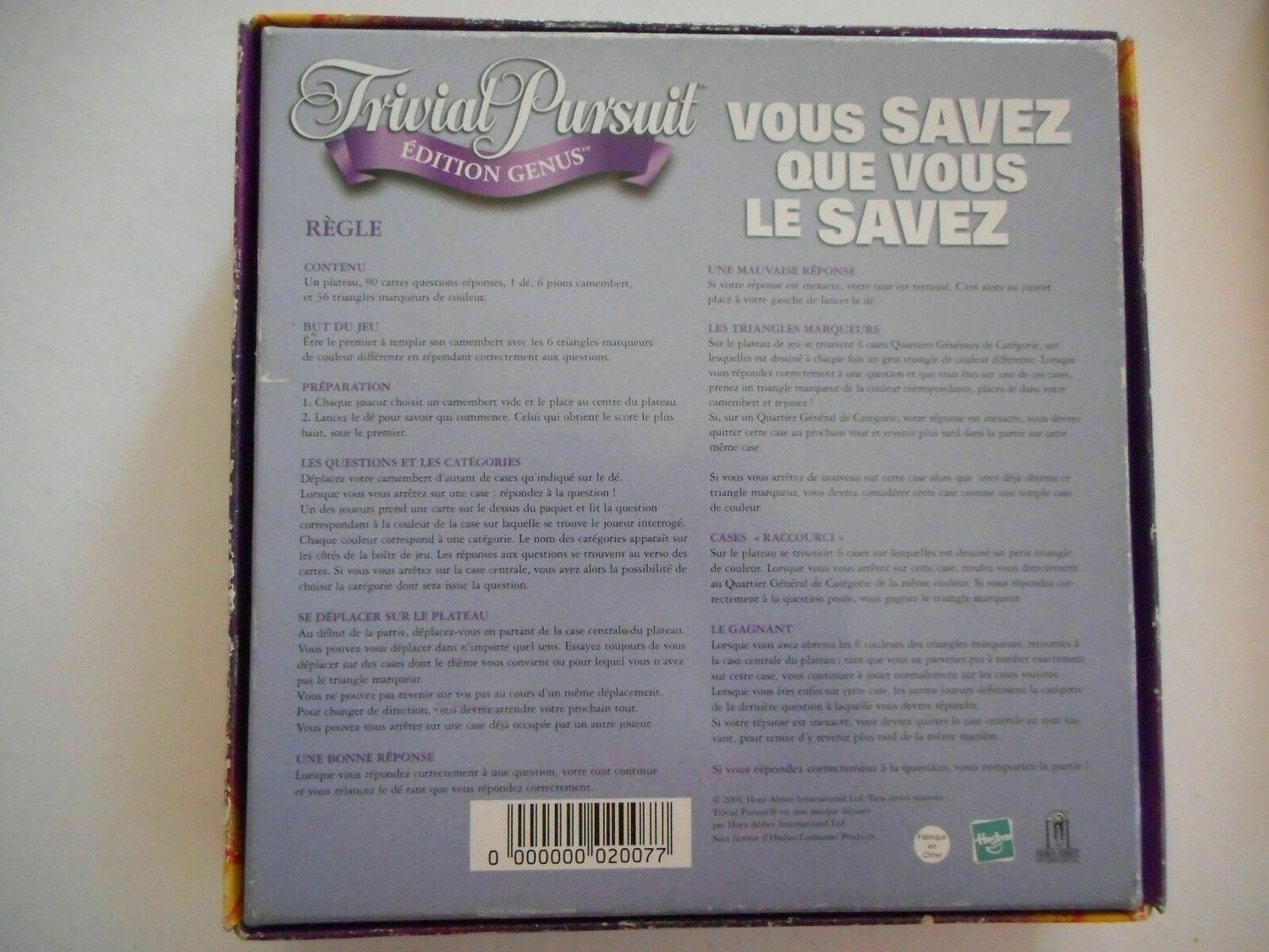 Trivial Pursuit: Édition Genus Back