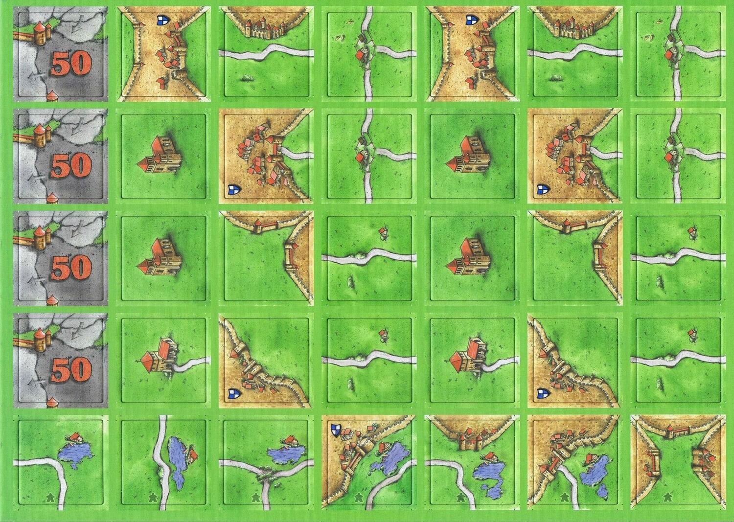 Carcassonne: Big Box 2012 Tuiles