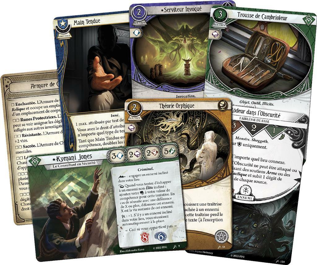 Horreur à Arkham: Le Jeu de Cartes - Les Clefs Écarlates - Investigateurs Eclate