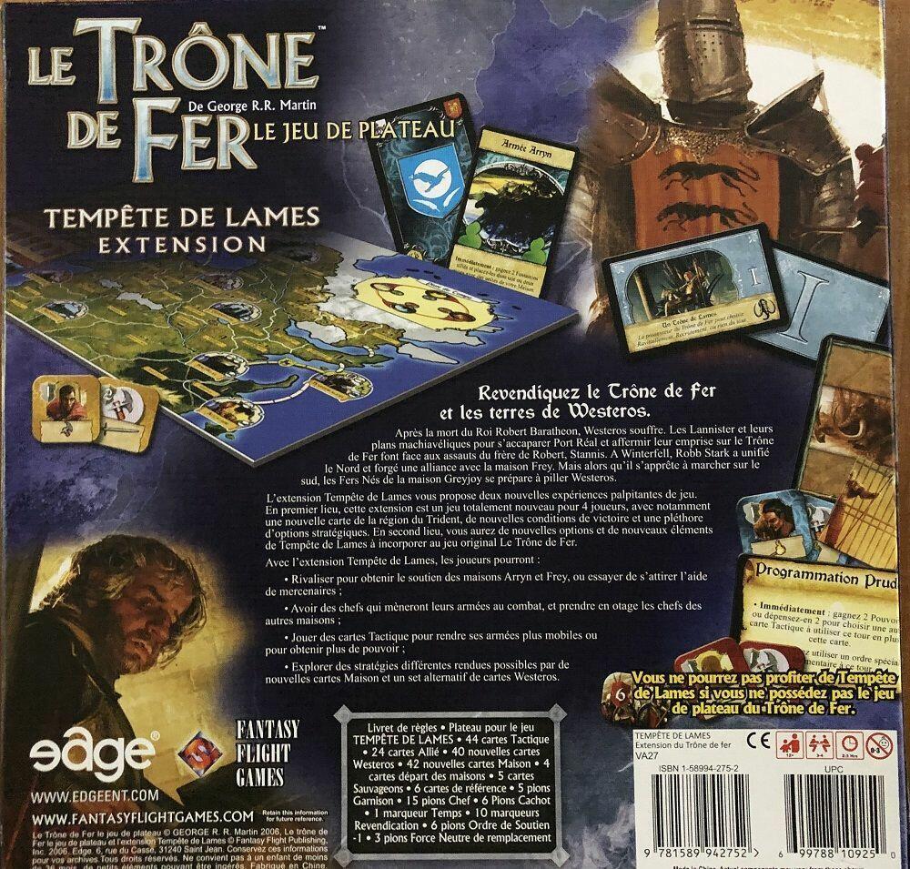 Le Trône de Fer: Tempête de Lames Back