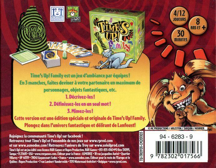 Time's Up ! de Troy Back