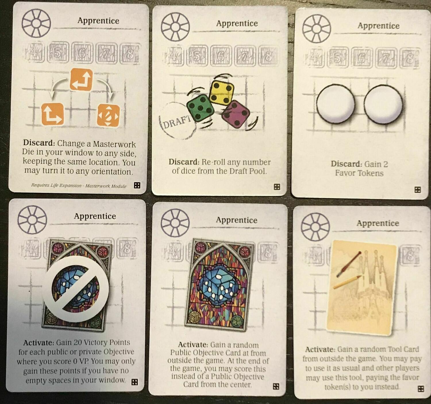 Sagrada: Life Cartes