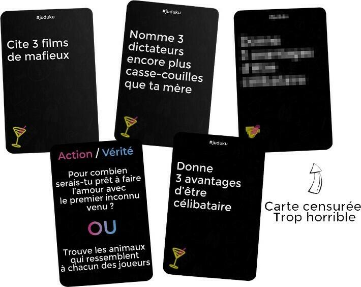 Juduku: Le Vice Ultime Cartes