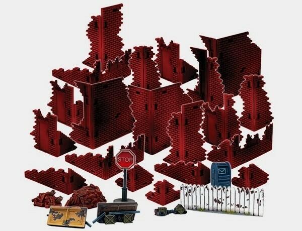 Mars Attacks: Le Jeu - Ensemble de Décors Supplémentaire Materiels