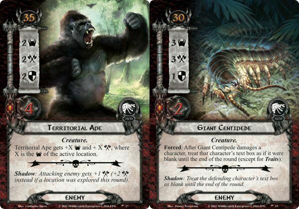 Le Seigneur des Anneaux: Le Jeu de Cartes - Les Mûmakil Cartes