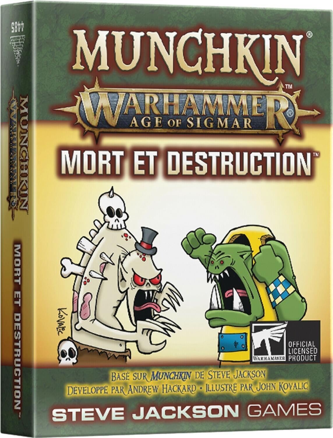 Munchkin: Warhammer - Age of Sigmar - Mort et Destruction Cover 3d