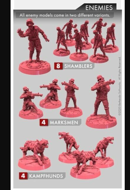 Wolfenstein: Le Jeu de Plateau - The Old Blood Figurines