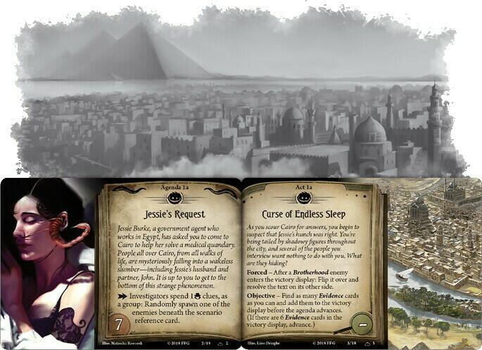 Horreur à Arkham: Le Jeu de Cartes - Gardiens de l'Abîme Artwork