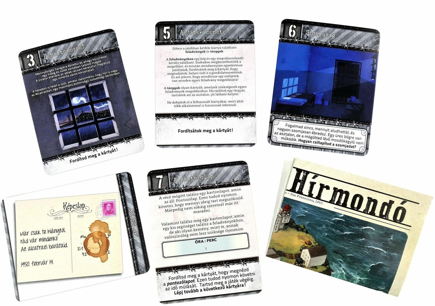 Deckscape: L'Évasion d'Alcatraz Cartes