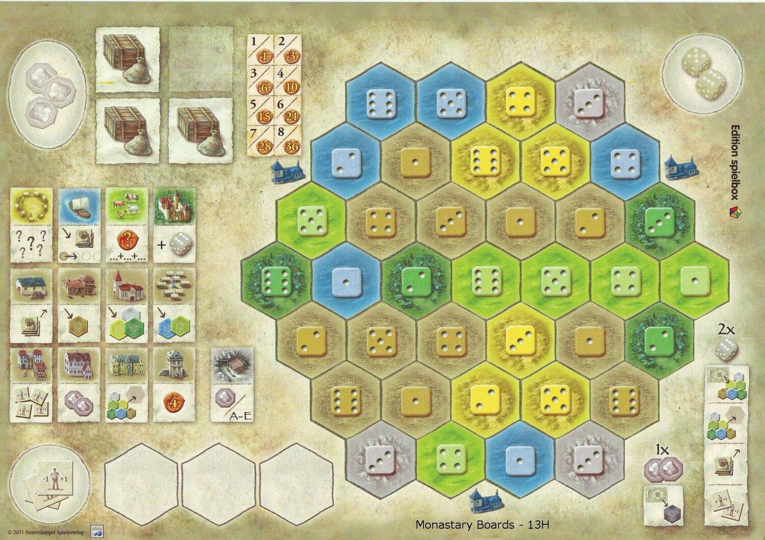 Les Châteaux de Bourgogne: Extension 4 - Plateaux Monastère Plateau