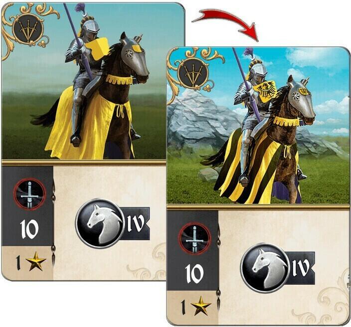 Glory: Un Jeu de Chevaliers Cartes