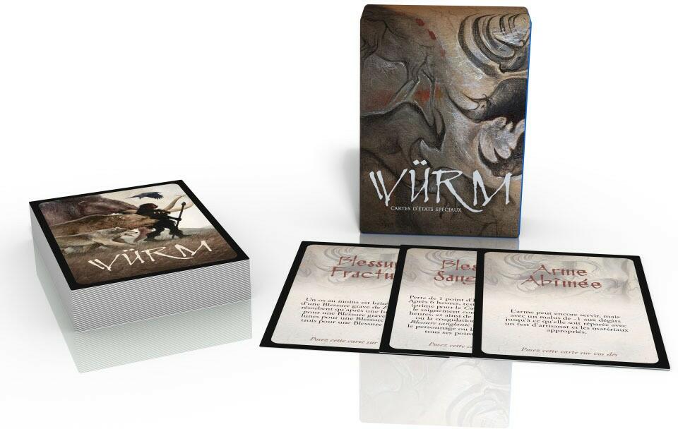 Würm: Le Jeu de Rôle dans le Préhistoire - Cartes d'États Spéciaux Eclate