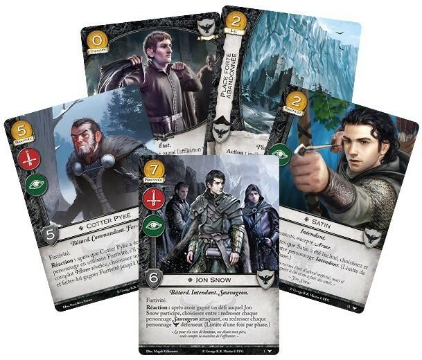 Le Trône de Fer: Le Jeu de Cartes - Les Veilleurs au Rempart Cartes
