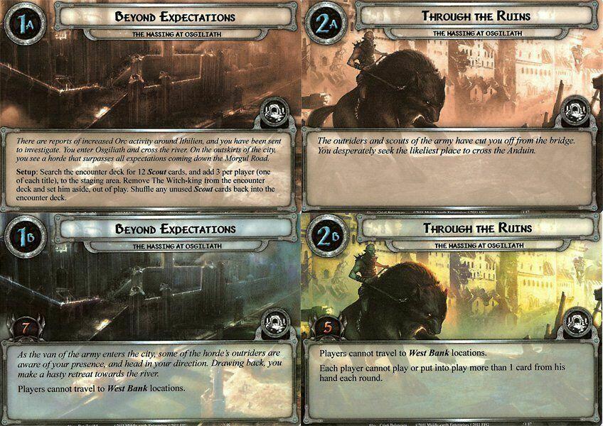Le Seigneur des Anneaux: Le Jeu de Cartes - Rassemblement à Osgiliath Cartes