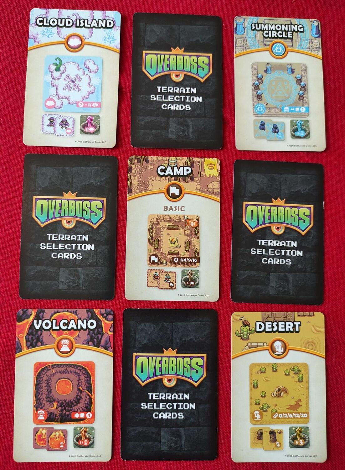 Overboss: Votre Monde en 16 Bits ! Cartes