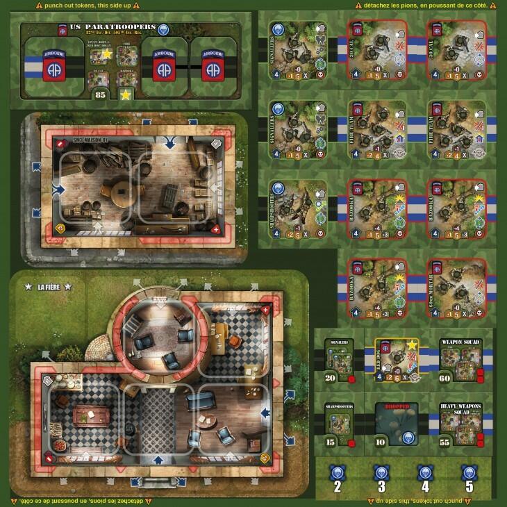 Heroes of Normandie: Sainte-Mère Eglise Tuiles