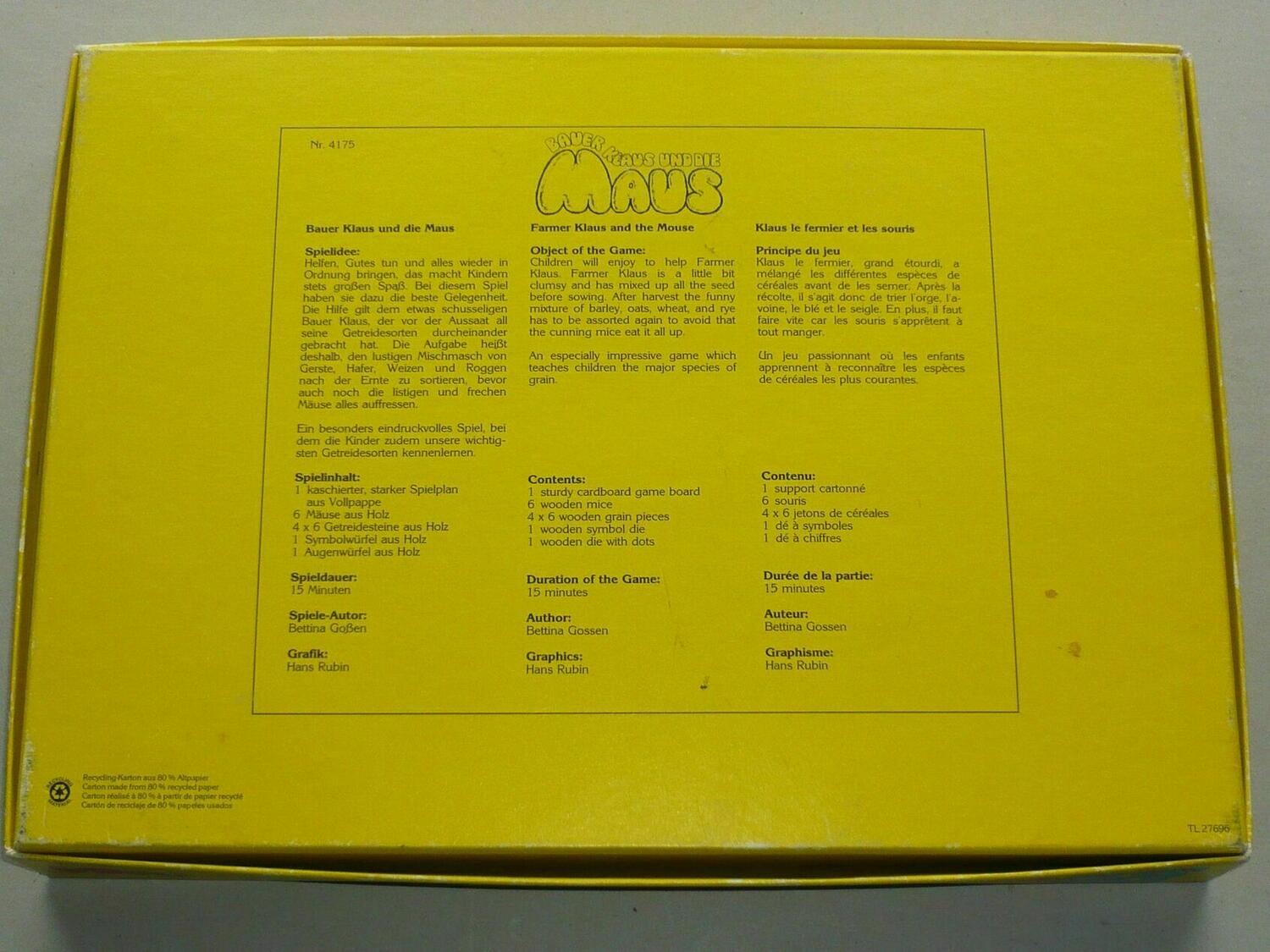 Bauer Klaus und die Maus Back