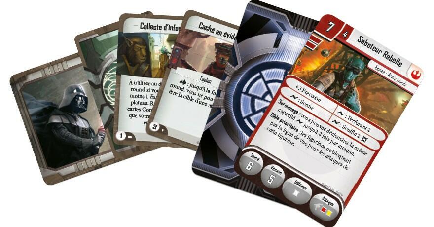 Star Wars: Assaut sur l'Empire - Saboteurs Rebelles Cartes