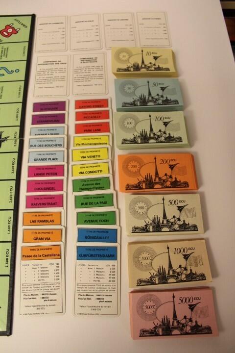 Monopoly: Édition Européenne Cartes