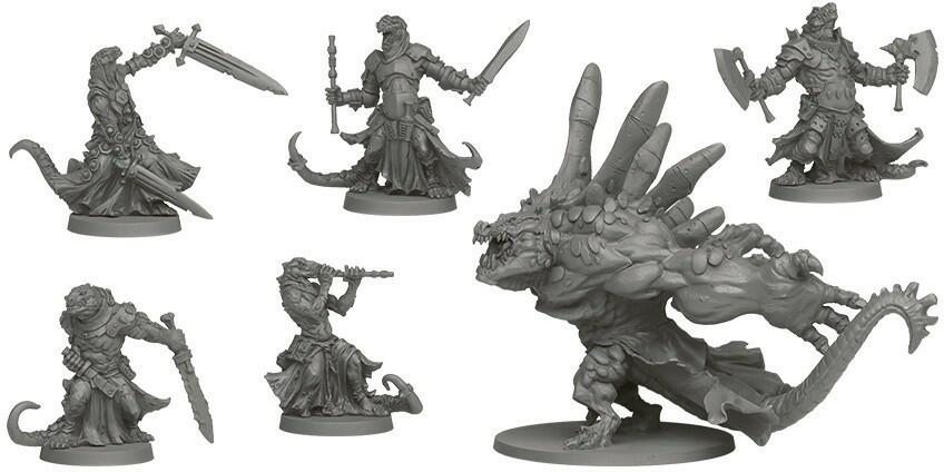 Massive Darkness: Boîte d’Ennemis - Reptisauriens Figurines
