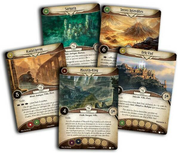 Horreur à Arkham: Le Jeu de Cartes - À la Recherche de Kadath Cartes