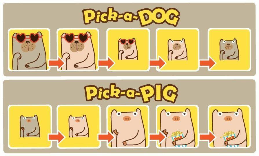 Pick-a-Pig Cartes