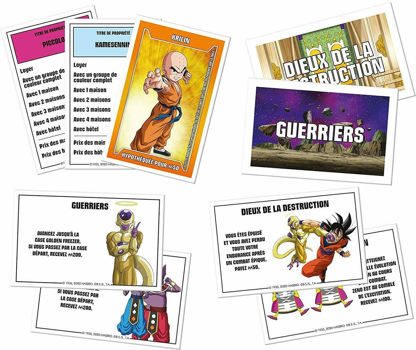 Monopoly: Dragon Ball Super Cartes