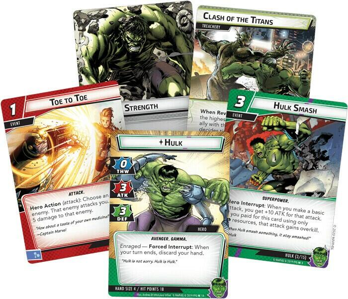 Marvel Champions: Le Jeu de Cartes - Hulk Cartes
