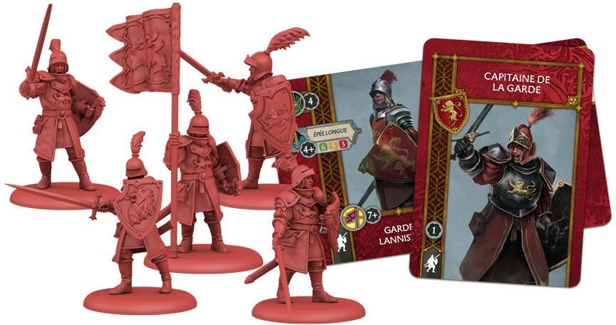 Le Trône de Fer: Le Jeu de Figurines - Gardes Lannister Eclate