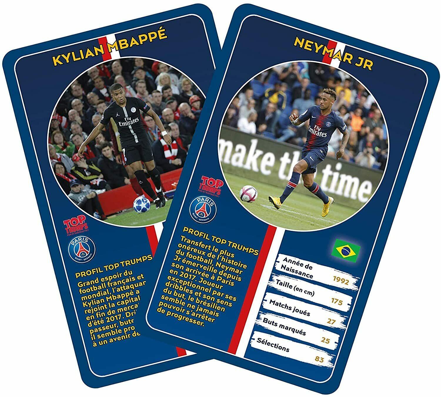 Top Trumps: Jeu de Bataille - Paris Saint Germain Cartes